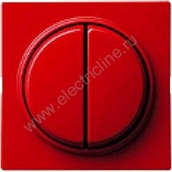 Gira S-Color Двойной выключатель с 4 выходами, Красный